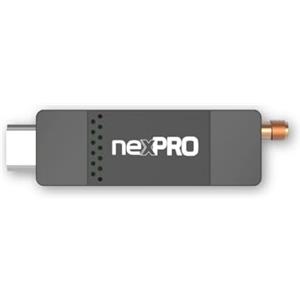 NexPRO Stick - Decoder digitale Terrestre DVB-T2 Nero - Risparmio energetico utilizzando l'alimentazione del televisore, telecomando 2in 1, ideale per televisori a parete