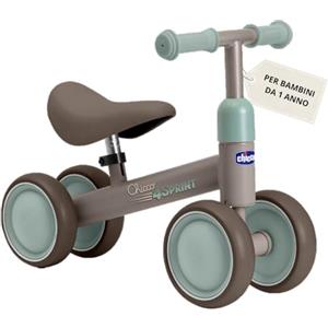 Chicco Ride-ON Quadriciclo Senza Pedali, Bicicletta Senza Pedali Equilibrio per Bambini, Guida Fluida, Ruote in gomma, Morbida Sella Antiscivolo, Manici Antiscivolo, 1-3 Anni, max 20 kg, Beige