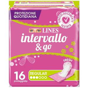 Proteggislip Lines Intervallo Fresh&go Ripiegati 16 Pezzi
