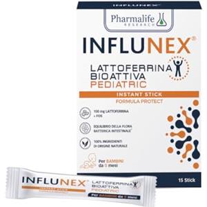 Pharmalife Research INFLUNEX LATTOFERRINA BIOATTIVA PEDIATRIC 15 STICK