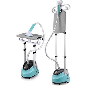 QUUGAR Stiratrice verticale 2000 W Vapore verticale 30S Riscaldamento (A) | 1,5 l ferro da stiro serbatoio, 2 aste retrattili, stiratura piatto/sospensione, compatibile con tutti i tessuti