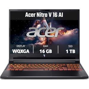 Acer Nitro V 16 AI | Notebook Gaming | Ryzen AI 9 | RTX 5070 | 16GB | 1TB | 16" WQXGA IPS 180Hz | AMD Ryzen AI 9 365 | NVIDIA RTX 5070 | 16GB RAM | 1TB SSD | Copilot+ PC | Windows 11 | Tastiera QWERTY