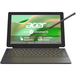 Acer Chromebook Tab 311 | 11" Touchscreen | Kompanio 520 | 8GB | 128GB | 11" WUXGA Touchscreen | MediaTek Kompanio 520 | 8GB RAM | 128GB eMMC | Chrome OS | Tastiera IT QWERTY | Senza alimentatore