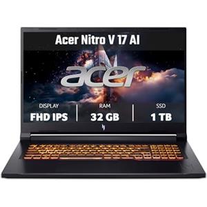 Acer Nitro V 17 AI | Notebook Gaming | 17.3" | Ryzen 7 | NVIDIA RTX 5070 | 17.3" FHD IPS 144Hz | AMD Ryzen 7 260 | NVIDIA RTX 5070 | 32GB RAM | 1TB SSD | | Windows 11 | Tastiera IT QWERTY
