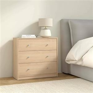 Dmora - Cassettiera Vivienne, Settimino multiuso, Comò camera da letto, Mobile con cassetti, 72x30 h68 cm, Rovere