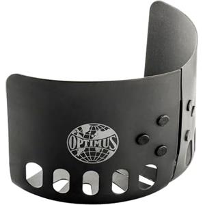 Optimus Paravento Optimus Clip-on per fornelli a gas/fornelli da campeggio | Adatto a cartucce di gas EN417 e pentole fino a 11 cm di diametro | Alluminio, 87 g