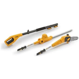 STIGA MT 100e Utensile Multifunzione Senza Fili, 20 V 4 Ah (Batteria Non Incl.) - Manico Telescopico 55 cm, Lama 46 cm - Tagliasiepi, Potatura in Altezza