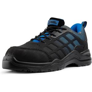 BLACK HAMMER Scarpe Impermeabili da Uomo Antinfortunistiche Non Metallico Ultraleggere con Punte in Kevlar e Suole intermedie Scarpe da Lavoro Caviglia da Hiker 8007 S3 SRC