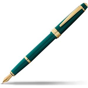 Cross Bailey Light - Penna stilografica, spessore pennino XF, confezione regalo, colore verde con finiture dorate