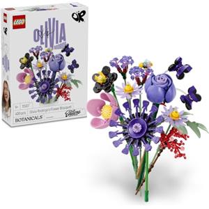LEGO Botanicals Bouquet di fiori di Olivia Rodrigo 11507 | Giochi per bambine da 9 anni, 11 fiori artificiali, rose e margherite, decorazione camera da letto, idea regalo, 400 pezzi