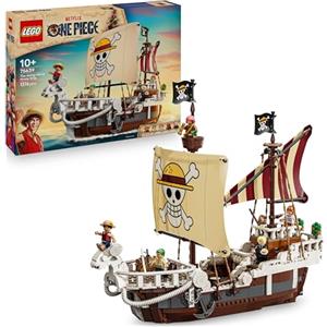 LEGO ONE PIECE La nave pirata Going Merry 75639 | Giochi per bambini da 10 anni, barca giocattolo da esposizione, 5 minifigure tra cui Luffy e Zoro, idea regalo, 1376 pezzi