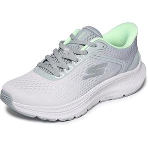Skechers Donna Go Run Consistent 2.0 Lace Up Slip-in ALLENATRICE, Gray, 37 EU