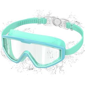 Ambienden Occhialini Nuoto Bambini Anti-Appannamento Impermeabili UV 180° | Visione Panoramica 180°, Regolazione Un Clic, Lenti Anti-Condensa, Protezione UV, Sigillo Silicone