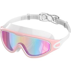 Ambienden Occhialini Nuoto Uomo Donna Montatura Grande Lenti HD | Occhialini Piscina Antiappannamento Protezione UV | Adulti Unisex Per Immersioni E Sport Acquatici All'Aperto