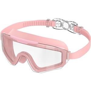 Ambienden Occhialini Nuoto Adulti Montatura Grande Anti-Appannamento UV | Montatura Grande, Visione HD, Lenti Anti-Condensa, Guarnizione Silicone, Protezione UV