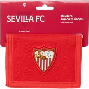 safta SEVILLA FC - Portafoglio con testiera, portafoglio, comodo e versatile, qualità e resistenza 12,5 x 9,5 cm