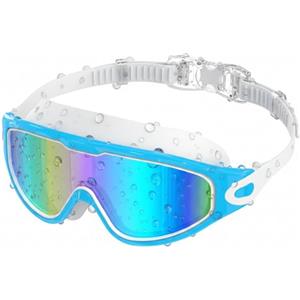 Seaflar Occhiali Nuoto Trasparenti Adulti, Antiappannanti Protezione UV | Ampio Campo Visivo 180°, Antiperdita, Occhiali Nuoto E Immersione Per Uomo E Donna