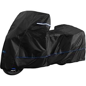 FENRIR 420D 230CM Telo di copertura per moto Coprimoto impermeabile per esterni resistente al calore compatibile con Tuareg660 Versys Super Adventure Vstrom Tracer9/7 TRK502X TRK702X R1250GS R1300GS