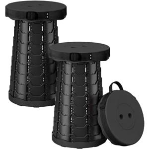 MAGIC SELECT x2 Sgabello Pieghevole Portatile con Maniglia per il Trasporto | Mini Sgabello Telescopico con Altezza Regolabile. Sedia Portatile per Campeggio, Spiaggia, Pesca