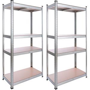 AREBOS Scaffalatura per cantine 160 x 80 x 40 cm | set da 2 | 4 pannelli in MDF | 320 kg