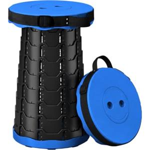MAGIC SELECT Sgabello Pieghevole Portatile con Maniglia per il Trasporto | Mini Sgabello Telescopico con Altezza Regolabile. Sedia Portatile per Campeggio, Spiaggia, Pesca