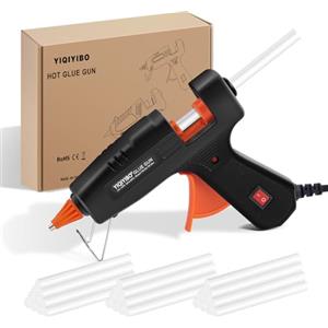 YIQIYIBO Pistola per Colla a Caldo, 30W Pistola Colla a Caldo con 30 Stick Colla a Caldo, Mini Pistole per Colla a Caldo per Arte DIY a Scuola, Artigianato, Riparazioni, Riscaldamento Rapido