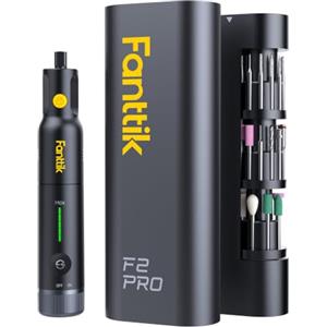 Fanttik F2 Pro Mini Trapano Elettrico, 5 Velocità, 55 Accessori | Motore magnetico, 5 velocità e hub RevoStor per stampe 3D, modellismo, lucidatura, incisione e piccoli lavori fai da te