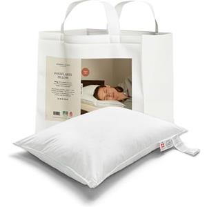 Fossflakes Cuscino Comfort 40x80 cm, per Dormire su un Fianco, Medio-Alto | Cuscino comfort di altezza media per dormire su un fianco, imbottitura soffice; sostiene testa e collo, lavabile (40x80 cm)