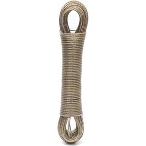 A2ZWORLD 20 Metri Cavo Stendibiancheria, Filo Stendibiancheria per Esterno e Interno, Acciaio + PVC (Ø 3mm)