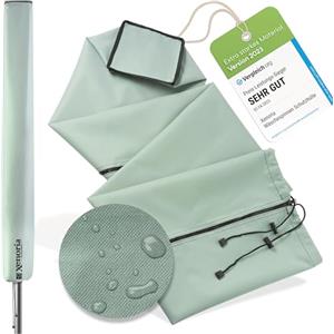 Xenoria Protezione per stendibiancheria di alta qualità, adatta per tutti i modelli, robusto tessuto Oxford 600D, impermeabile e resistente ai raggi UV, chiusura lampo su tutta la lunghezza,