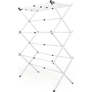 EASYmaxx Stendibiancheria telescopico 800 | Torre per la biancheria con 8 m di lunghezza asciutta - pieghevole, salvaspazio e facilmente pieghevole | Asciugatrice da pavimento in piccolo e sottile |