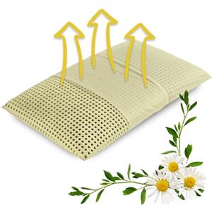 Il Gruppone Passione Casa Guanciale In Memory Foam Microforato Profumato Aromaterapia Cuscino Letto Saponetta Prodotto Italiano Traspirante Sfoderabile Colorato Anallergico - Camomilla