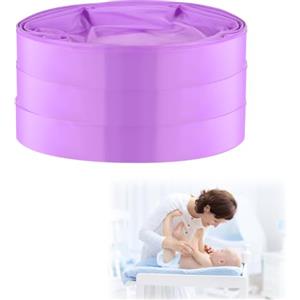 BUTBU Ricarica Mangiapannolini, 3 Pezzi Pannolino Sacchetti di Ricarica, Antiodore Inodore Addensata, Eccellente Sigillatura, Compatibile con Tommee Tippee, Litter Locker, LittyCat, Chicco- Viola