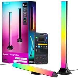 Govee RGBWIC TV Light Bars, WiFi Retroilluminazione per TV 45-70 Pollici | Retroilluminazione a LED per TV e PC, compatibile con Matter, Alexa e Google Assistant, 3 opzioni di posizionamento, Nero