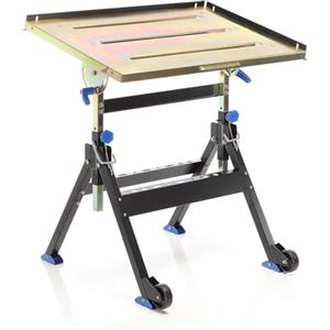 XPOtool Banco saldatura pieghevole max 150 kg, carrello regolabile in altezza 735-860 mm, inclinabile fino a 90°