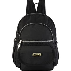 AOTIAN Mini Zaino Donna Leggero Zainetto Moda Viaggio in Nylon | Piccolo Zaini Compatto Antifurto da Lavoro, Multi Tasche, Adatto per Tablet 11", Resistente all'acqua, Borsa Uso Quotidiano