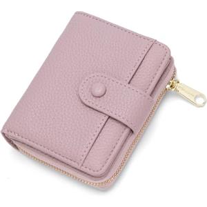 CHAOFANXI - Portafogli piccoli da donna, porta carte da signora, portafoglio in pelle a doppio scomparto con organizer per carte, portafoglio con blocco RFID per donne con scomparto portamonete con