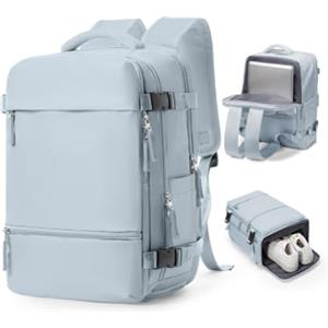 SZSYCN Zaino Viaggio Ryanair 40x30x20 Bagaglio a Mano Ryanair 40x30x20 | Bagaglio a Mano Ryanair 40x30x20 Borsa da Viaggio Antifurto Zaino Impermeabile con Porta Scarpe per Laptop da 16 Pollici