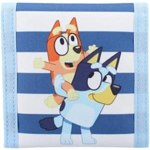 Mybagstory - Portafoglio/Portamonete per ragazzo Bluey - Blu - per bambini - scuola - asilo - festa - 10 cm