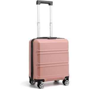 KONO Valigia Trolley Bagaglio a Mano easyJet 45x36x20 (16", Nude) | Valigia easyJet da 28 L in ABS+PC con 4 ruote doppie girevoli e lucchetto a combinazione, ideale per viaggi brevi.