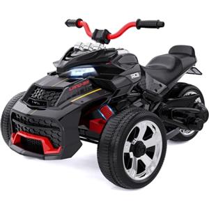 RCB 12V Moto Elettrica Bambini, 2 motori e 12 pollici di moto da cross elettrica 3/8 km/h Modalità di velocità, Multi-Music, Porta USB, Miglior Moto Ride On per 3-8 bambini
