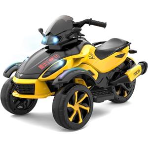 RCB 12V Moto Elettrica Bambini, Moto Elettrica con 2 Motori, Velocità 4 km/h, Luci LED, Connessione USB, Musiche Multitipo per l'Apprendimento Precoce, la Migliore Moto Cross Bambino dai 3 agli 8 Anni