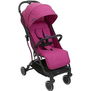 Chicco Trolley Me Passeggino Leggero da 0 Mesi a 15 kg, Passeggino Reclinabile e Pieghevole con Funzione Trolley, Chiusura Compatta, Parapioggia e Cappottina Estendibile, Portata Massima 18 kg, Rosa