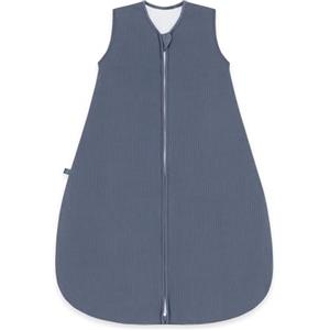 emma & noah Sacco nanna 2,5 TOG, sacco a pelo per l'autunno e l'inverno, in diversi colori, in cotone biologico, certificato Oeko-TEX, sacco a pelo per neonati (blu essenziale, 70 cm)