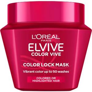 L'Oreal Paris L'Oréal Paris Elvive Color Vive, Maschera Protezione Colore, 300 ml | Per Capelli Colorati o con Meches, Con il 13% di Complesso Protettivo e Vitamina Cg