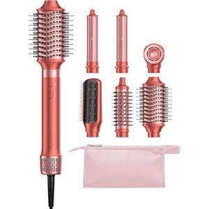 HITTIONA Airstyler - Spazzola per capelli 6 in 1, con arricciacapelli e asciugacapelli agli ioni ad alta velocità, spazzola ad aria calda, spazzola lisciante e volumizzante, per asciugare, arricciare