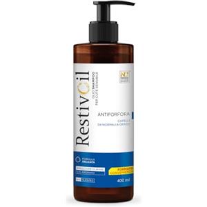 RestivOil Antiforfora Per Capelli da Normali a Grassi, Olio Shampoo, 400 ml | Azione Antiseborroica, Anti Prurito, Per Cute Sensibile, Formula Delicata, Senza Agenti Schiumogeni