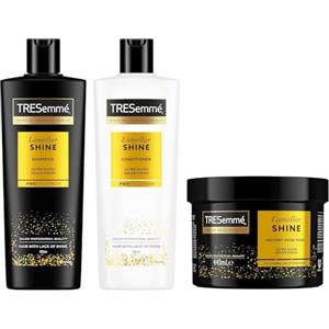 TRESemmé Lamellar Shine Set Cura dei Capelli, 400ml + 400ml + 440ml | Shampoo, Balsamo e Maschera, Capelli Setosi, Lucenti e Districati, Fibra Capillare Rinforzata, Con Tecnologia Lamellar