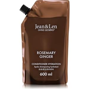 Jean & Len Balsamo rosmarino e zenzero, ricarica, 600 ml | Per capelli secchi, nutre intensamente e facilita la pettinatura, ricarica, profumo speziato, senza siliconi e parabeni
