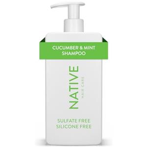 Native Shampoo Volumizzante Cetriolo & Menta - Tutti i Tipi di Capelli, Colorati & Trattati, Da Fini a Secchi Danneggiati, Senza Solfati, Senza Siliconi & Senza Coloranti (487 ml)
